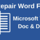 How to Repair Word File