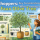 Faux Olive Tree