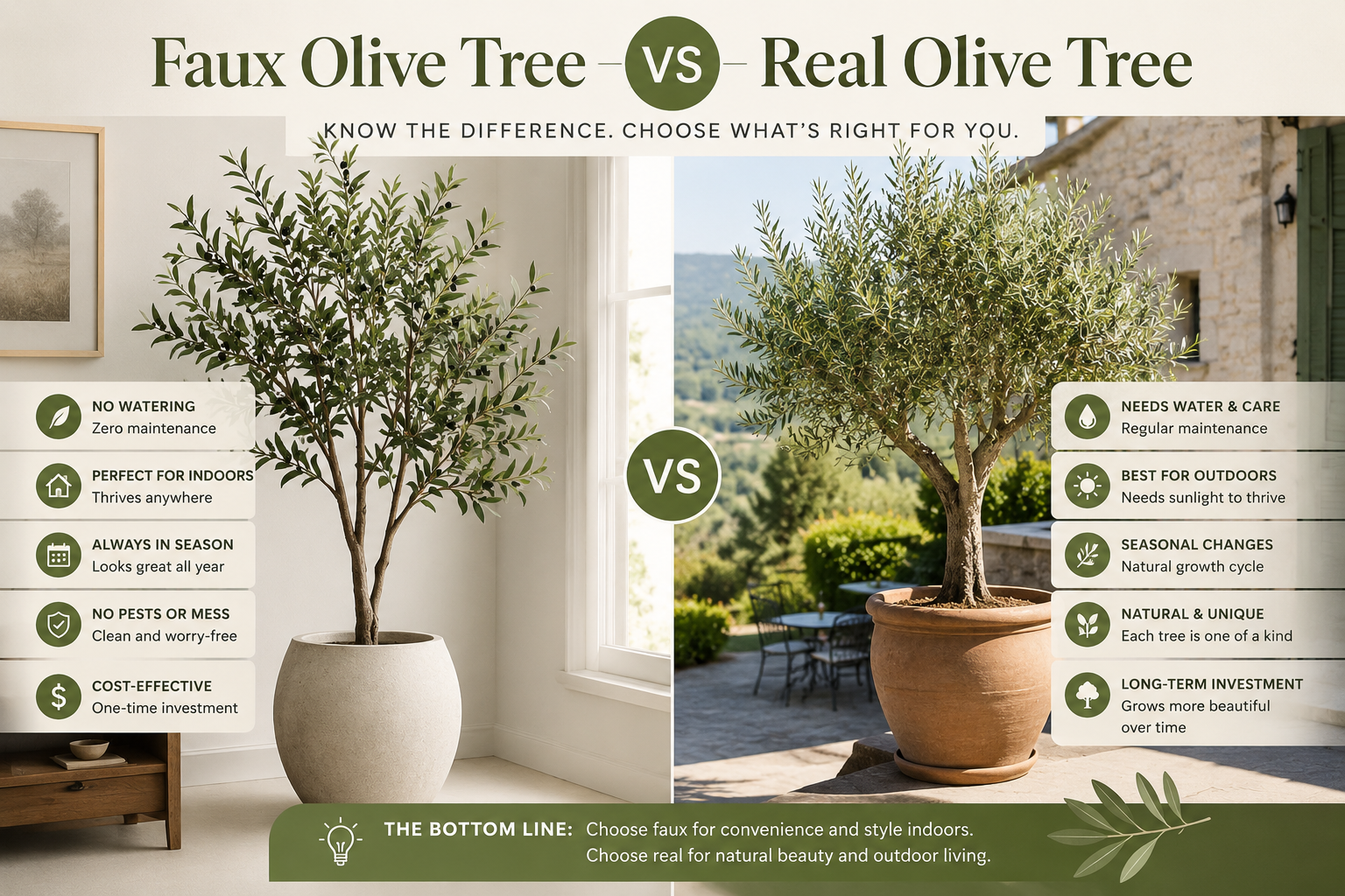Faux Olive Tree